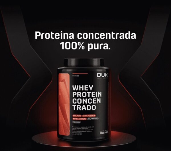 WHEY PROTEIN CONCENTRADO DUX 900G BAUNILHA